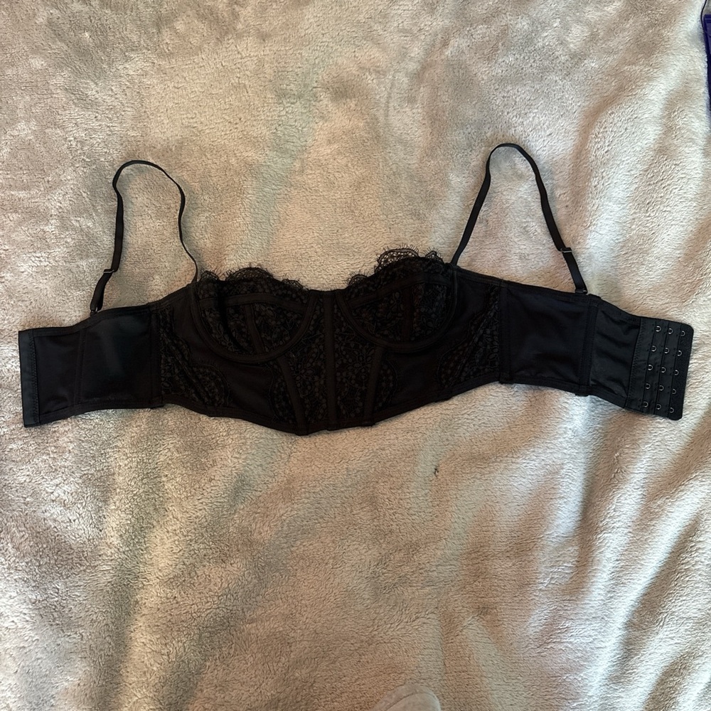 Urban Outfitters Black Lace Bra